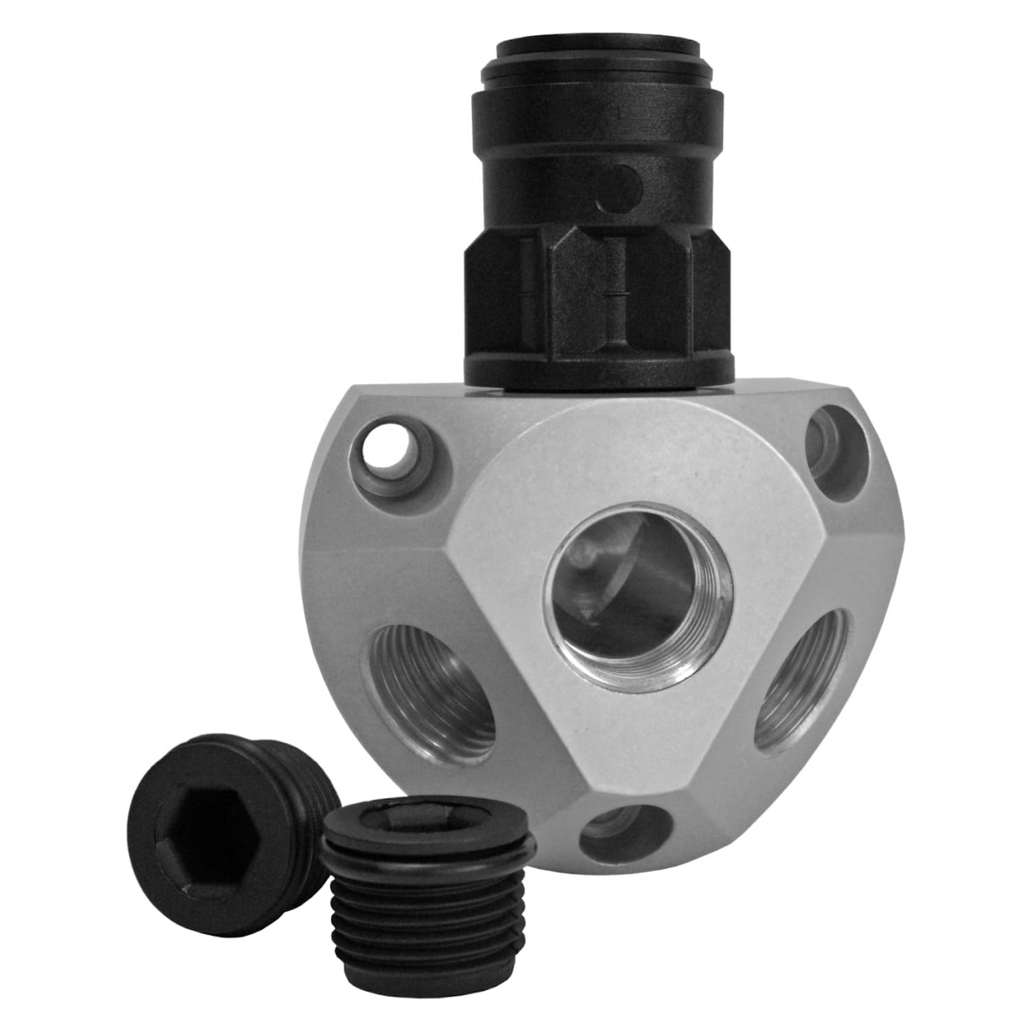 Luftverteilerdose aus Aluminium Verteiler aus Aluminium für Druckluft