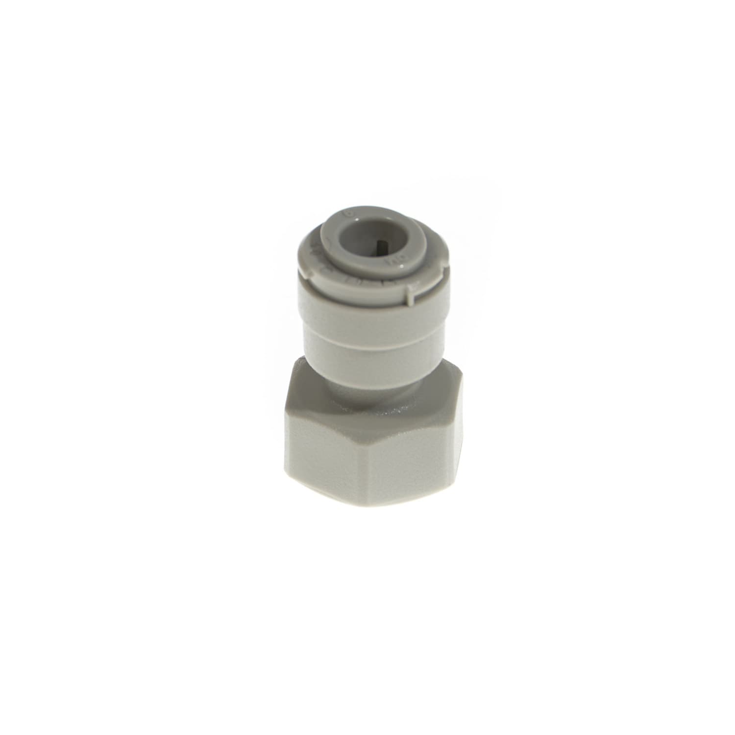 Zapfhahnanschluss - 1/4“ Rohr AD auf 7/16“ Rückansicht Zapfhahnanschluss 1/4“ Rohr auf 7/16“ für die VISION AQUA Wasserfilter Rückansicht