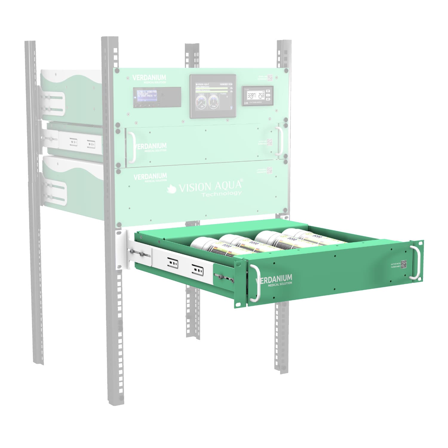 Verdanium MED Nachfiltereinheit Einbau Beispielinstallation der Nachfiltereinheit im Verdanium MED Wasserfilter