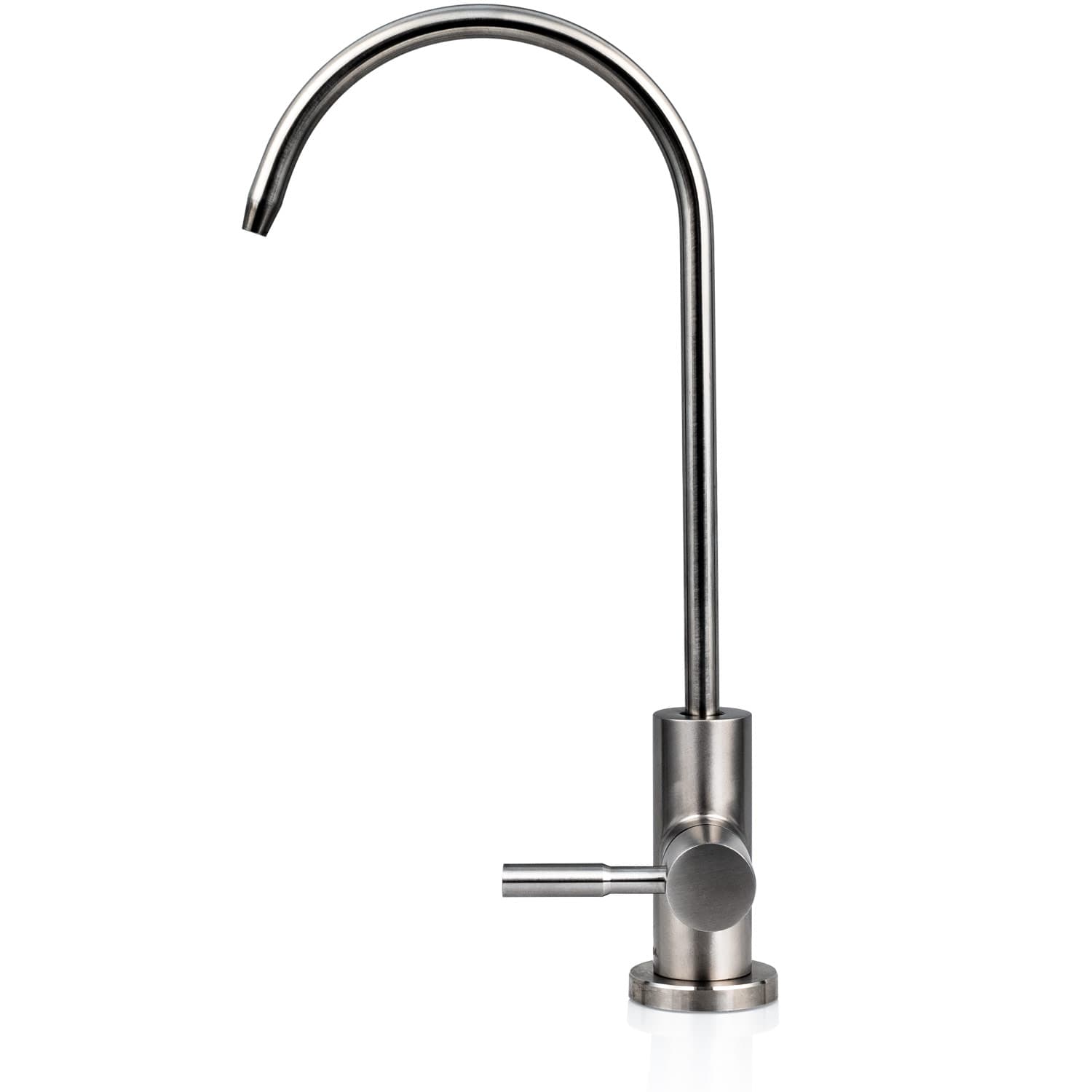 1000146_Entnahmehahn_3 Geöffneter 1-Weg Wasserhahn aus Edelstahl für die VISION AQUA Wasserfilter