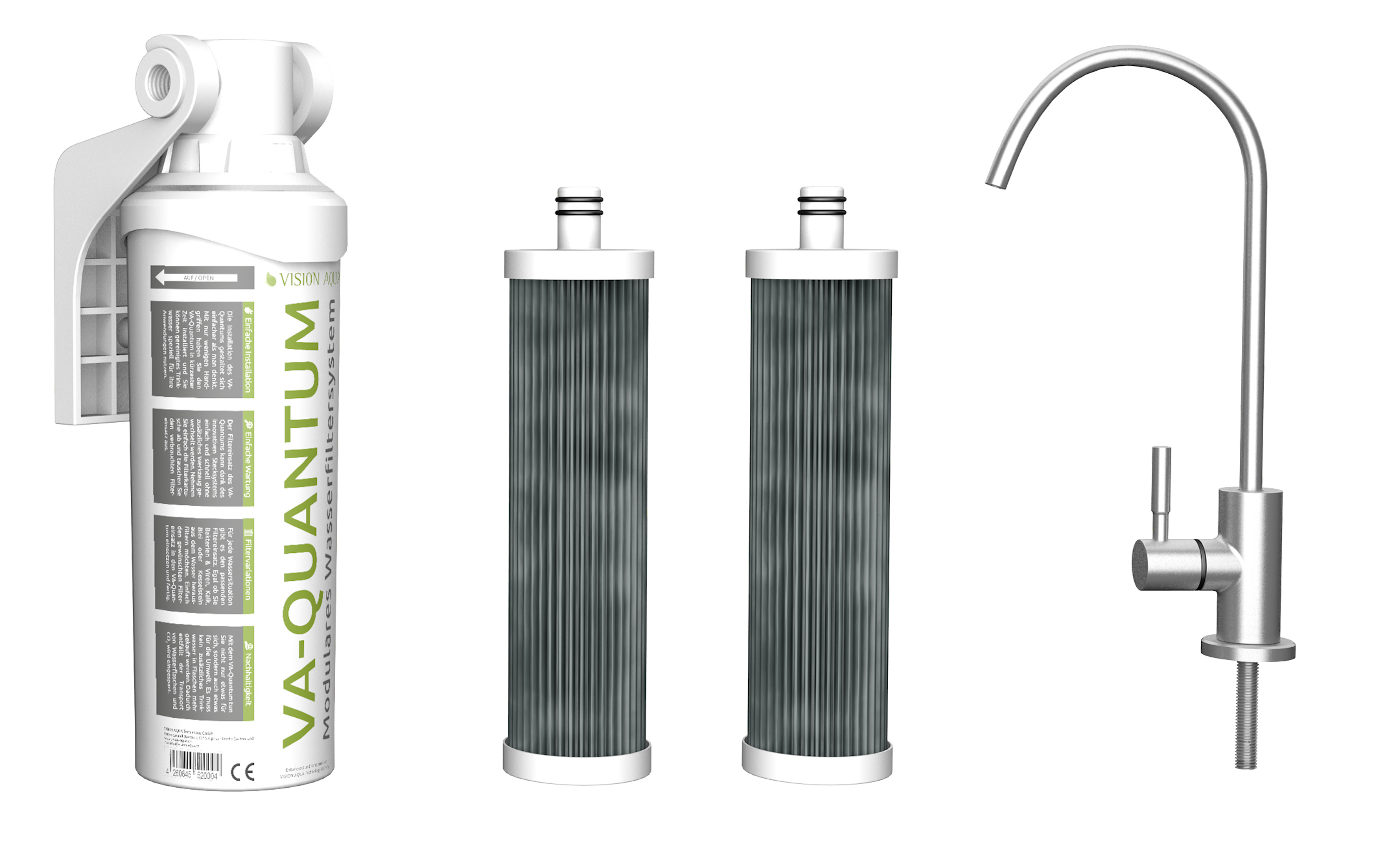 20191105-20191017-zubehoer0540 VA-Quantum - Bakterien- und Virenfilter - Set mit 1-Weg Edelstahl-Wasserhahn
