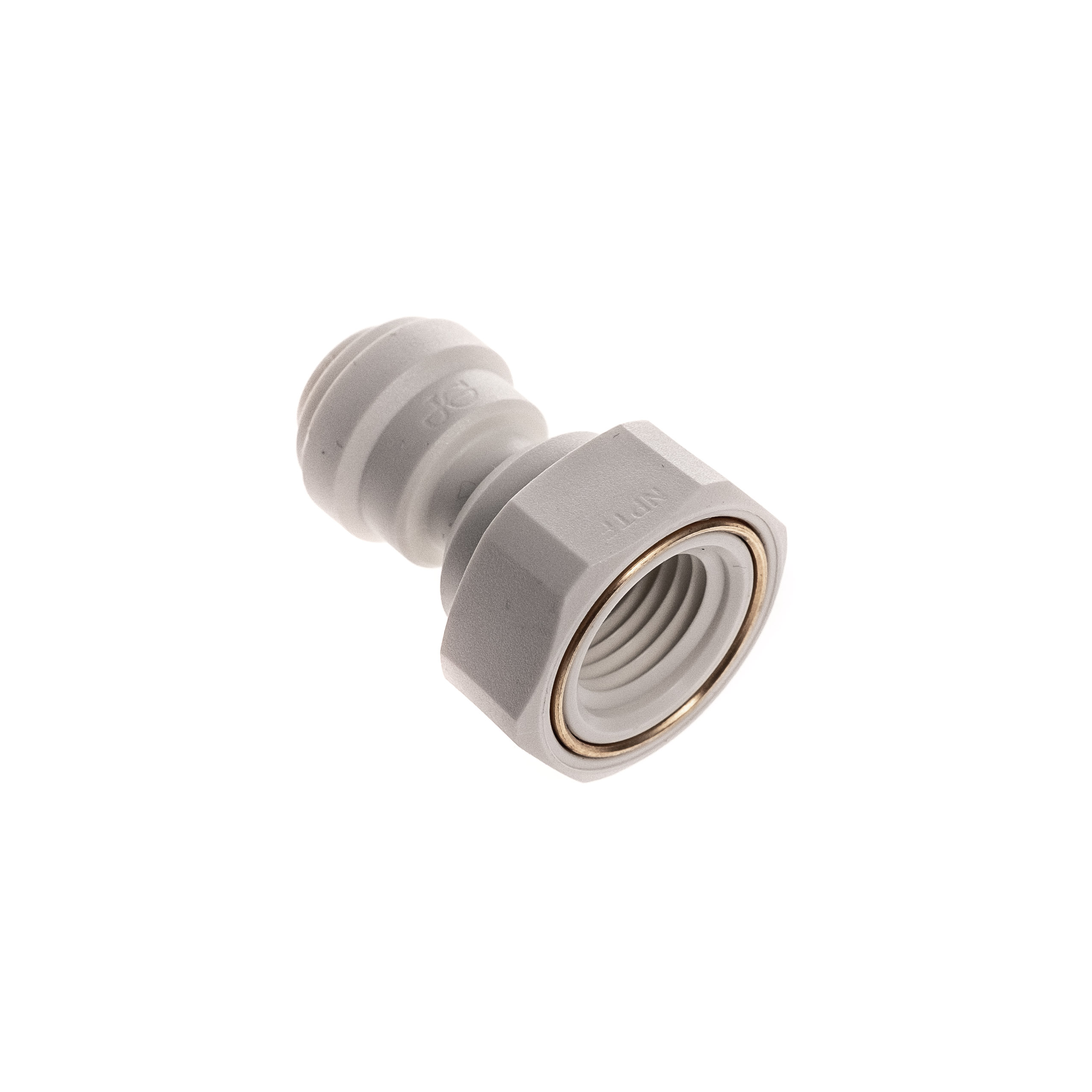 John-Guest-PP450822W-2 Screw-on connector - 1/4“ hose AD to 1/4“ thread NPTF USA