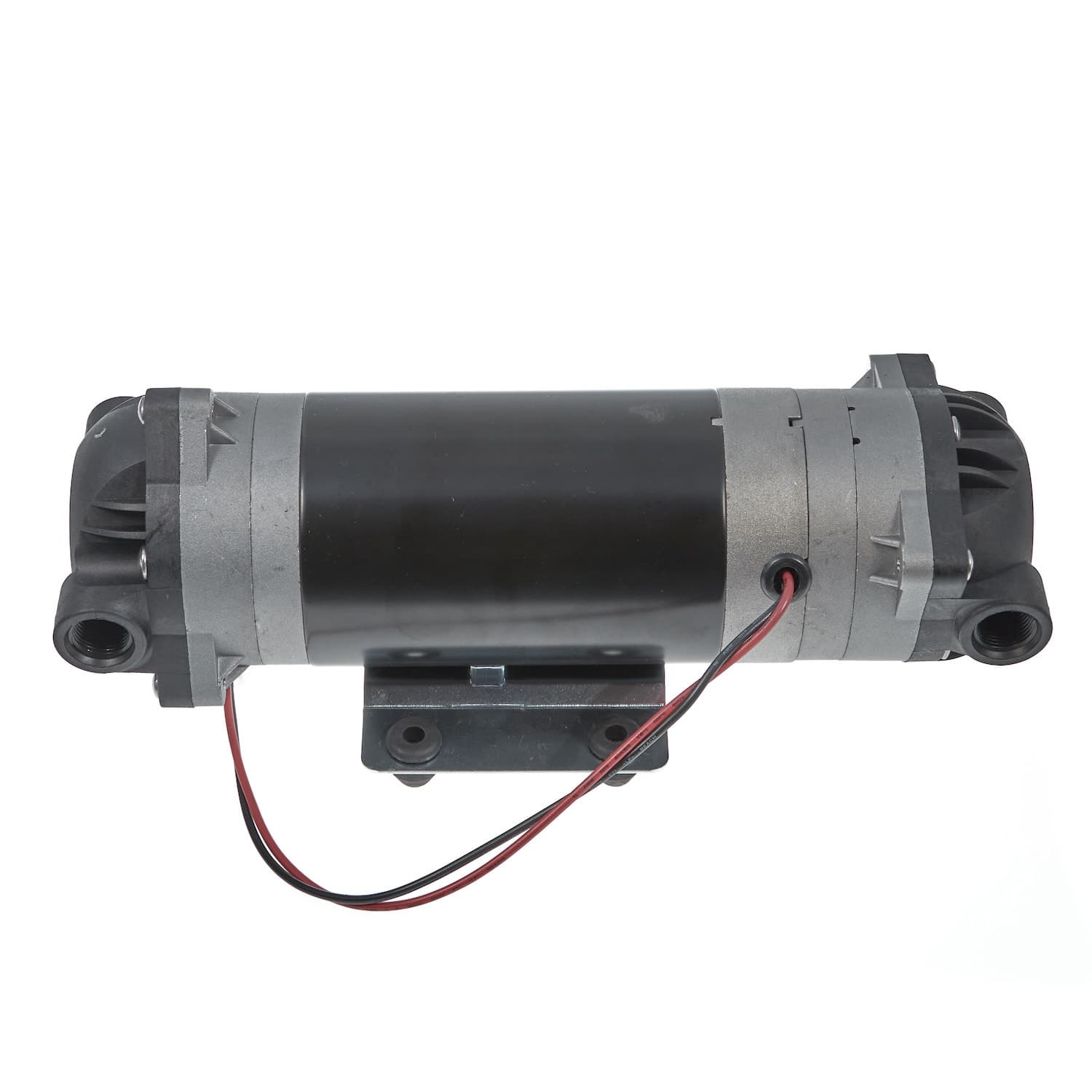 Boosterpumpe 800 GPD - Doppelkopf 800 GPD - Doppelkopf Boosterpumpe für die VISION AQUA Wasserfilter von der Seite