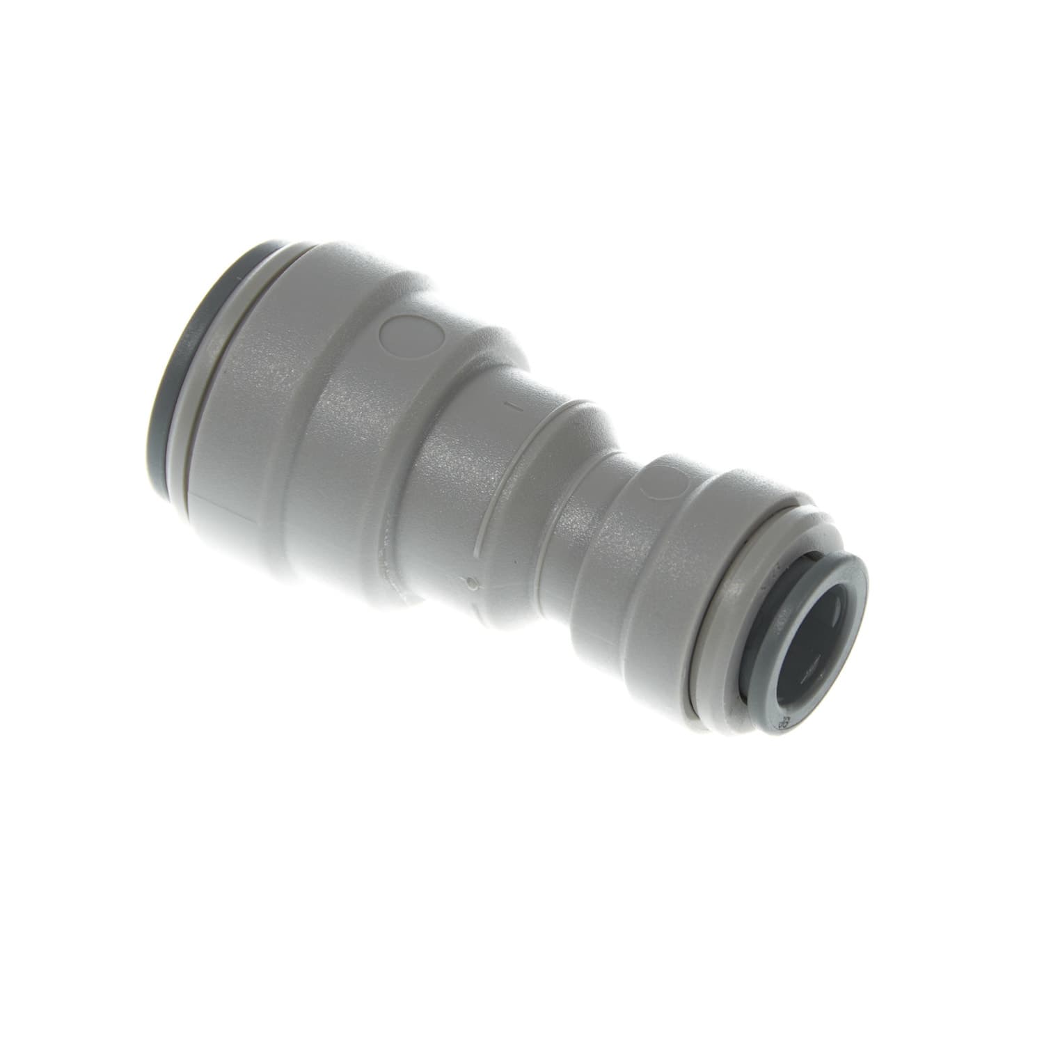 Gerader Reduzier-Verbinder - 15mm Rohr AD auf 3/8" Rohr NC2511 Gerader Reduzierverbinder 15 mm Rohrauf 3/8" Rohr von John Guest in grau für die VISION AQUA Wasserfilter