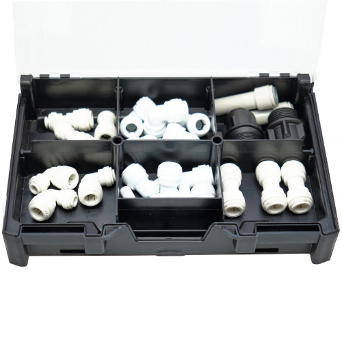 Installations und Servicekoffer - VISION AQUA Techniker - Koffer 5 Installations- und Servicekoffer mit verschiedenen Steckverbindern und Adaptern