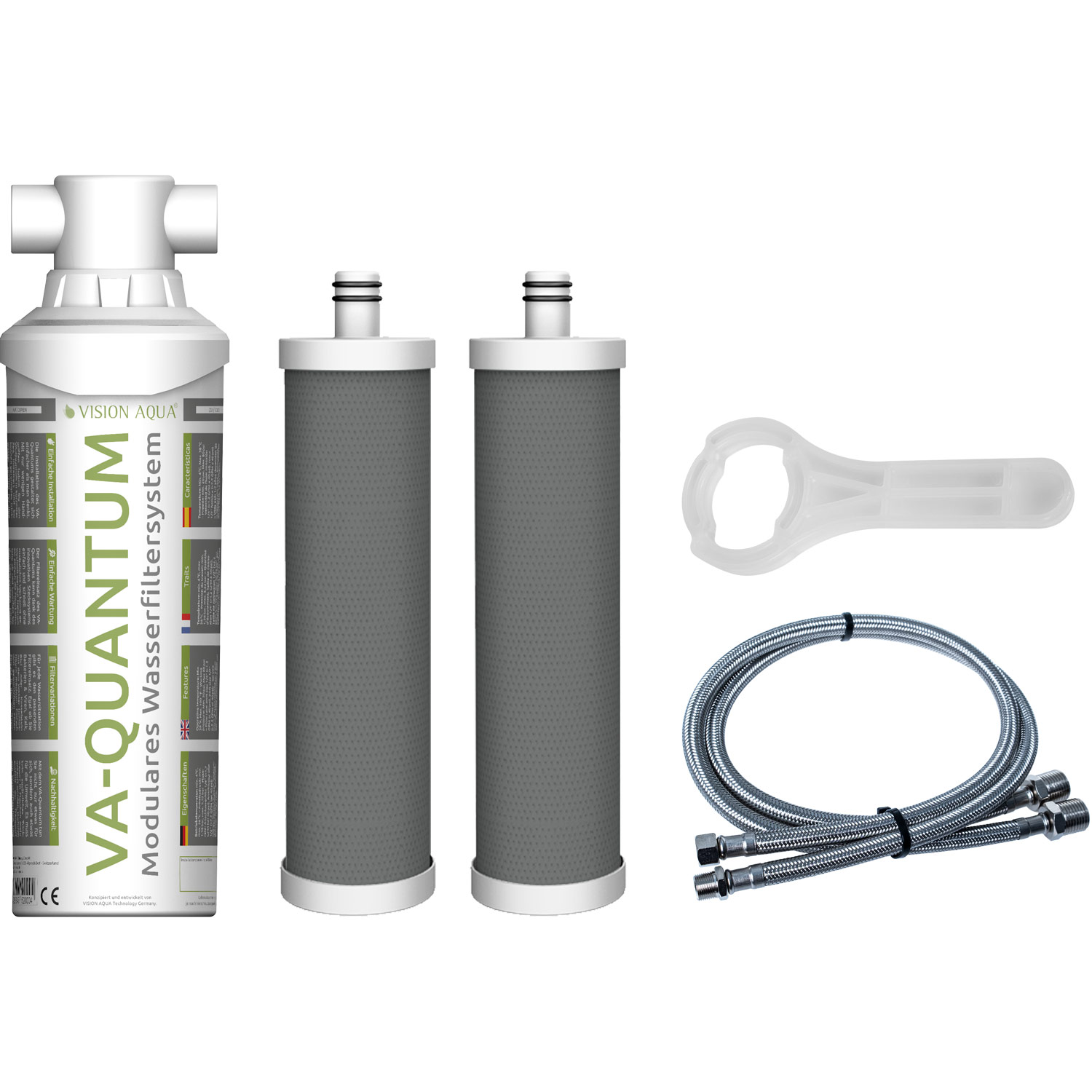 9000019 VA-Quantum - Bakterien- und Virenfilter Set für Armaturenanschluss 3/8" AG, IG