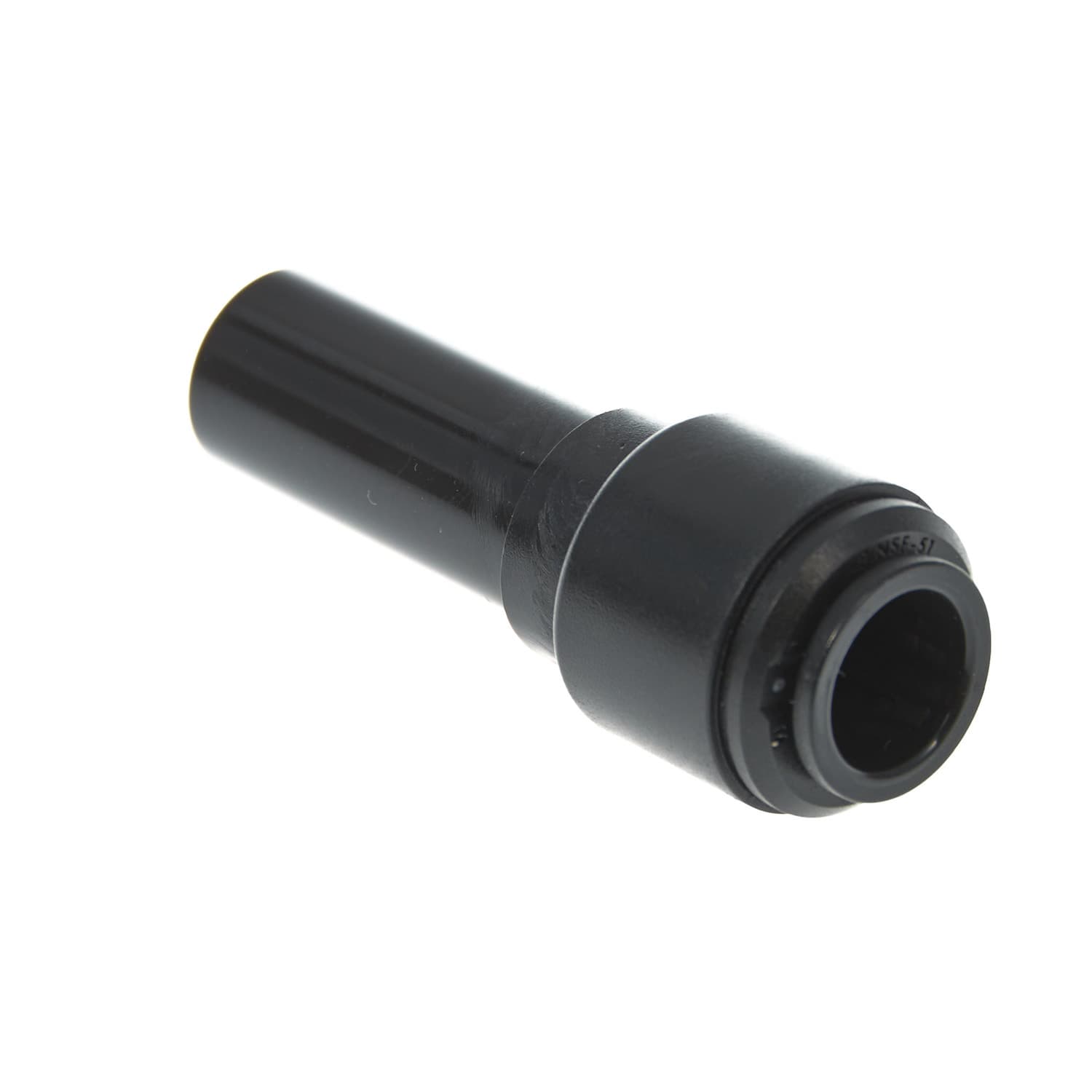 Einsteck-Reduzierverbinder mit 15 mm Stutzen in schwarz